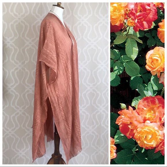 *CLEARANCE* Boho Burnout Copper Kimono - Picture 4 of 8